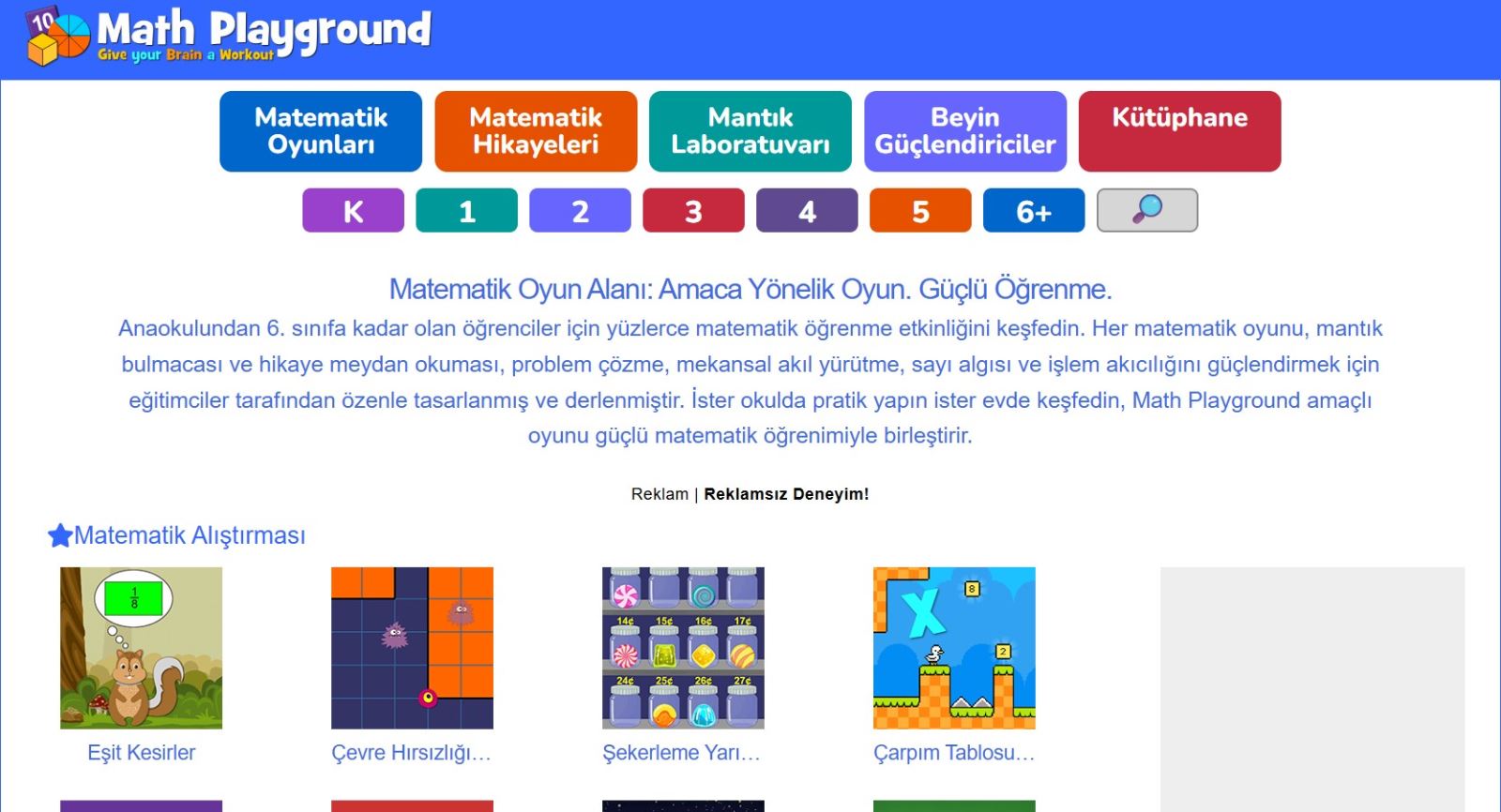 Math Playground Görseli