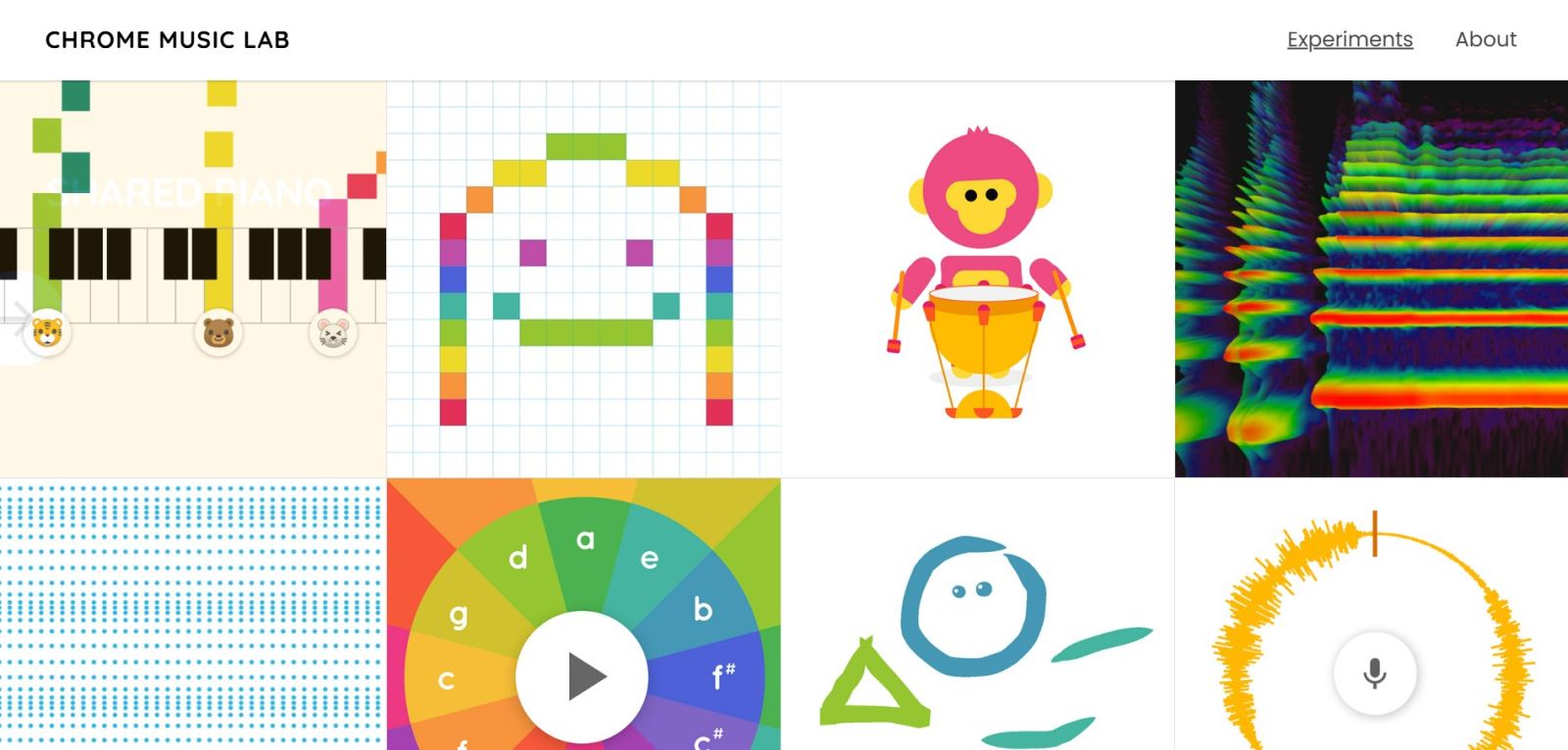 Chrome Music Lab Görseli