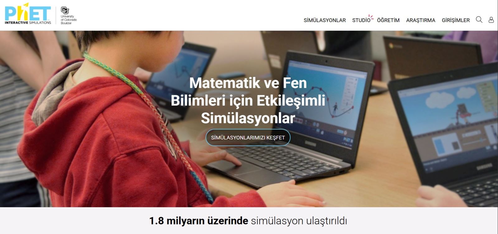 PhET Simülasyonları Görseli
