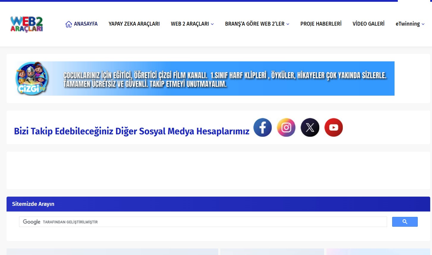 Web2Araçları.com Görseli